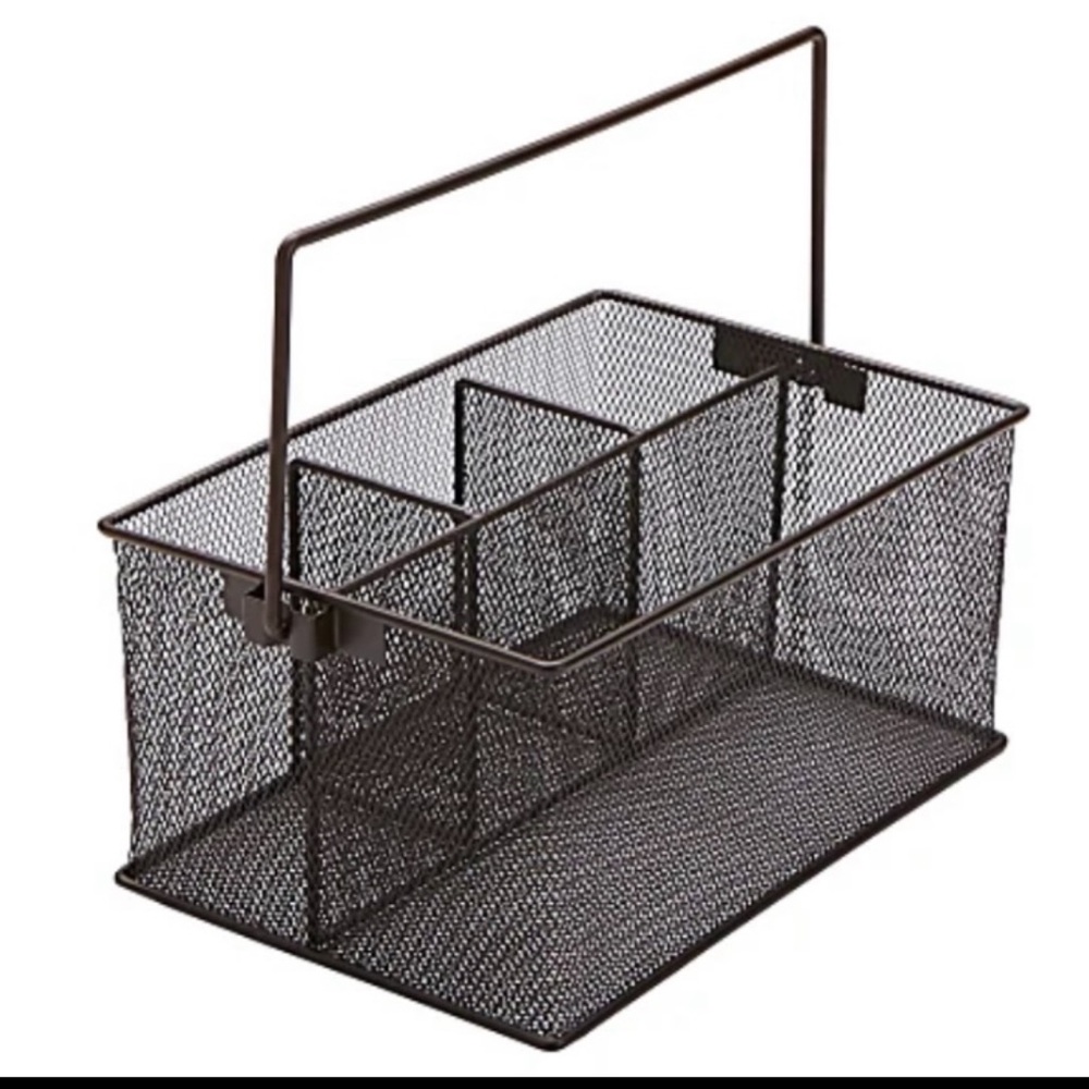 Gray Silver Silverware Caddy - Picture 6 of 9